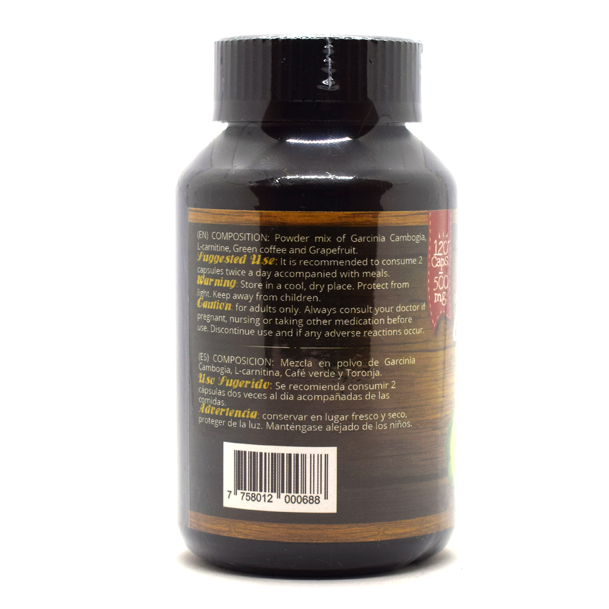 Garcinia cambogia + L carnitine, 120 capsules x 500 mg
